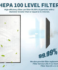 HEPA 100 level filter demonstrating 99.99% particle capture for Heavy Duty Vertical Laminar Flow Hood With Premium Hepa Filter Air Clean Bench.
