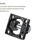 63x63x32mm Air Cylinder Rod Pivot Clevis 2 Pack Pneumatic Mounting Bracket Rear Mount Black Tough As Nails Industrial Hardware Built For Automation Tasks Durable Low Carbon Steel With 48mm Hole Spacing, black steel bracket view