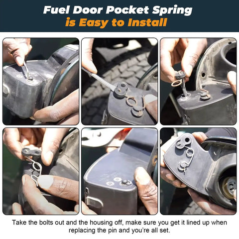 Toyota Tundra Fuel Door Spring Replacement Stainless Steel Gas Door Spring installation process steps