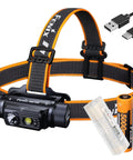 HM70R 1600 Lumen USB Rechargeable Headlamp With Red Beam, High CRI Neutral Light, Dual ARB-L21-5000 Batteries, And LumenTac Organizer