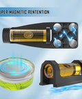 Magnetic Scope Leveling Kit With Bubble Level Tool And 3 Piece Mounting Set For Rifles Turret Level And Action Level Acrylic