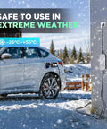 Level 1 EV Charger With 15A 110V NEMA 5 15 Plug Portable 20 Foot Cable Home Charging Station For All J1772 Electric Cars FCC CE Certified Weatherproof IP65 Auto Shutoff in snow