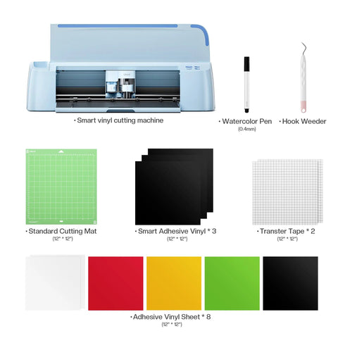 Smart Cutting Plotter With Automatic Calibration For Dope Diy Vinyl Htv And Cardstock Crafts Sickly Precise Starter Bundle For Frictionless Home Decor Projects That Hit Different And Guarantee Hella Easy Crafting Vibes Every Single Time