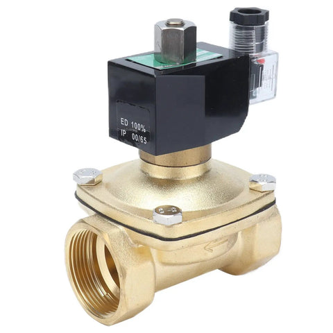 Top Shelf Brass Solenoid Valve Normally Open With Direct Acting Diaphragm And Smooth One Piece Build For Heavy Duty Automation And Compact AC 12 Volt Fluid Control That Gets The Job Done Right No Hassle Setup