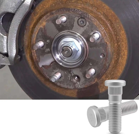 Rock Solid Lug Wheel Studs Kit For Ford EcoSport Escape Fiesta 2018-2021 7E5Z1107A Heavy Duty Replacement Bolts Keep Your Ride Safe And Smooth, wheel hub close-up