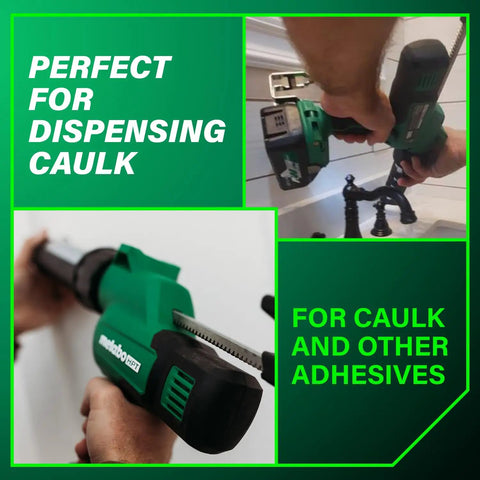 18V MultiVolt Cordless Caulking Gun With AntiDrip Function And Variable Speed Lightweight Tool used on kitchen faucet