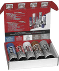 Open box showing Automotive Thread Treatment Sticks Kit with Easy Application, 5 sticks in one pack for quick seals.