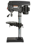 13 In Benchtop Drill Press With 3/4 HP 120V 5/8 In Chuck 1 In Drilling Capacity 16 Speeds From 220 To 3,300 RPM A Real Workhorse For Wood Plastic Metal With 45 Degree Tilt Table, side view