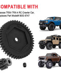 Hard Steel 45T M0.8 Spur Gear and 11T 32P Pinion Gear Set for Traxxas TRX4 RC Crawler Replacement Part 8053 6747