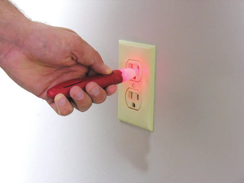 Two Piece Electrical Safety Kit With Non Contact Voltage Tester And GFCI Outlet Tester Detects 50 To 600 Volts With Alerts