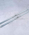 Heavy Duty Drawer Slides 450x17mm, 2 Pack Full Extension Ball Bearing Rails For Cabinets And Closets With Lock, Side Mount, No Fuss Install