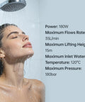 Smooth Operator Hot Water Recirculating Pump Featuring Intelligent Auto Shutoff Sensor Valve That Triggers Instant Warm Faucet Flow And Seriously Slashes Down Those Bummer Cold Waiting Periods in action with flowing water.