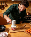 Cordless Electric Hand Mixer With Stainless Steel Beaters. USB Rechargeable Power For Quick Whipping And Blending Eggs Or Cream. Three Speed Settings Ensure Smooth Mixing Every Time. Ergonomic Grip Makes Baking Easy And Fun For All Skill Levels At Home.