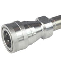 Badass Heavy Duty Half Inch Female Npt Quick Disconnect Coupler Set With 304 Stainless Steel Body And Fluorine Rubber Seals showing detailed connector design.