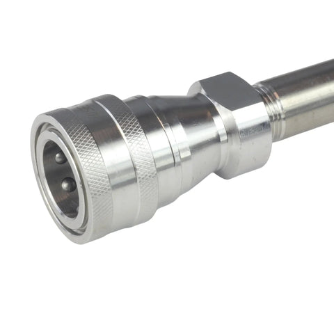 Badass Heavy Duty Half Inch Female Npt Quick Disconnect Coupler Set With 304 Stainless Steel Body And Fluorine Rubber Seals showing detailed connector design.
