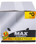 Box of Poly Bubble Mailers 6x9 White With Air Lock Technology Self Sealing And Water Tear Resistant Lightweight Shipping Mailers