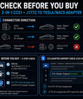 Visual guide on using the Smooth Operator CCSI And J1772 To Tesla Adapter 250KW DC Fast Charging Converter for EVs.