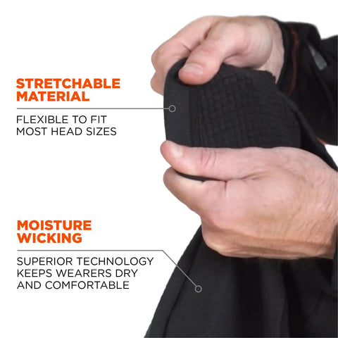 Close-up of Winter Balaclava for Cold Weather Fire Resistant FR Compliant with stretchable and moisture-wicking material.