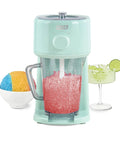 Score This Electric Shaved Ice And Slushy Maker For Instant Summer Vibes And Perfectly Fluffy Snow Cones with pink shaved ice.