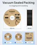 ABS Filament 1.75mm 1kg Spool Black Heat Resistant For 3D Printing With High Toughness And Impact Resistance vacuum-sealed packaging