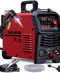 60Amp Non HF Plasma Cutter Dual Voltage 110V 220V With Large LED Display showing settings and cables included