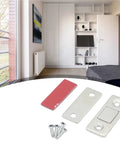 Magnetic Cabinet Catches 20 Pack Invisible Soft Catch Door Stops with screws for closet installation