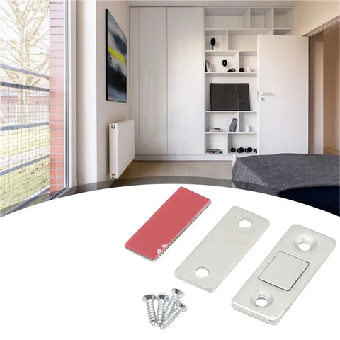 Magnetic Cabinet Catches 20 Pack Invisible Soft Catch Door Stops with screws for closet installation