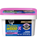 Killer Hold Smooth As Butter Stainable Wood Filler With Smart Pink To Gray Drydex Indicator 16 Ounce tub for indoor outdoor repairs.