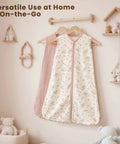 Cozy Muslin Baby Sleep Sack 6 to 12 Months 0.8 TOG Two Pack Wearable Cotton Blanket With Two Way Zipper Snug Breathable Sleeping Sack