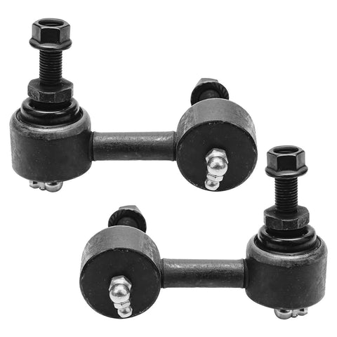 Front Ball Joints and Sway Bar End Links Kit for 2006-2011 Honda Civic and Acura CSX, heavy-duty black steel suspension parts set
