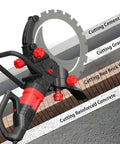 Heavy Duty Electric Concrete Ring Saw With Dust Free Cutting For Marble Granite And Hard Surfaces Ergonomic Grip cutting through cement and brick walls.