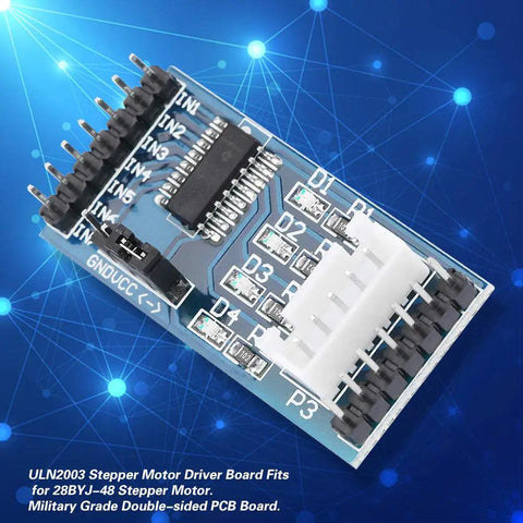 Plug And Play ULN2003 Stepper Motor Driver Board Module 5-12V For 28BYJ-48 With XH-5P Connector, showing PCB and components