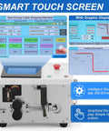 LABFENG Auto Wire Stripping And Cutting Machine For Solid And Stranded Cables Up To 6 Square Bvr Handles 30-10 Awg Copper Electric Tools features smart touch screen and graphic display.