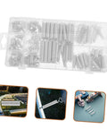Premium 200Pcs Compression Spring Assortment Kit With Stainless Steel Springs For Home Repair And DIY Projects Featuring Durable Tension Springs For Mechanical Tasks And Versatile Hardware Fixes You Need. 200-piece stainless steel spring kit in plastic organizer