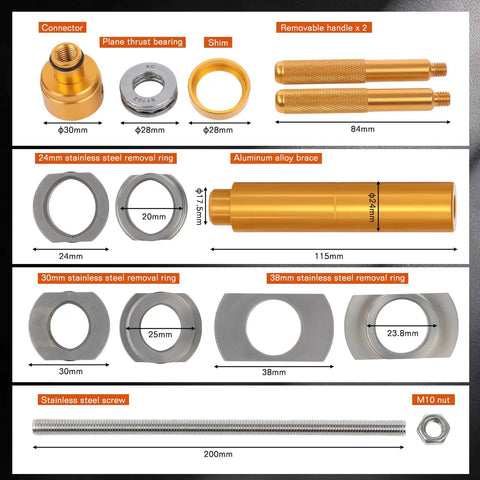 Beast Bottom Bracket Removal And Installation Tool Kit With Bearing Press Lightweight Aluminum Alloy Bike BB Tool components