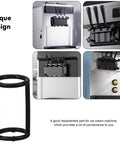 Replacement I Shaped Silicone Sealing Ring for Ice Cream Machine and Soft Serve Maker with installation examples