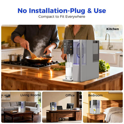 No Fuss Countertop Reverse Osmosis Water Filter Dishing Out Hot And Cold Sips Anytime You Crave in a kitchen setting
