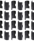 32 Piece Plastic Shelf Connector Kit For Wire Shelving Systems, black heavy duty post clips