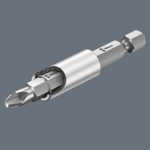Close-up of metal driver bit from 30 Metal Bits Included In One Assortment Bit Check Style Heavy Duty Driver Bits Kit For DIY Projects.