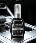 Heavy Duty Silver Rim Repair Paint For Wheels And Auto Hubs Fast Drying Scratch Coat, 20ml bottle on car console.
