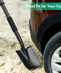 31 Inch Lightweight Metal Garden Shovel With 6 Inch Wide Flat Spade Handy Little Workhorse for Truck Fitment Next to Car Wheel