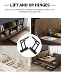 Heavy Duty Spring Cupboard Door Hinges Set Pneumatic Folding Lid Support in wood cabinets and storage boxes
