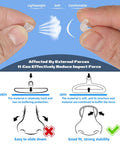 Hands holding air cushion nose pads showing lightweight, soft, and comfortable features, part of No Sweat Gold Eyeglass Repair Tool Kit.