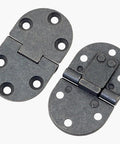Rock Solid Zinc Alloy Flat Fold Table Hinges 2 Pack Smooth Flip Top Furniture Hardware Heavy Duty Support for sewing benches