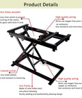 Heavy Duty Electric Scissor Lift Table With Wireless And Wired Remote Control Handles 45kg Loads Smoothly For Indoor And Outdoor Projects showing detailed features and construction.