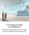 All In One Air Purifier Humidifier And Cooler For Home With De NoX Filtration and HEPA H13 in a modern living room scene