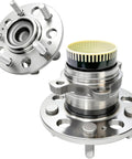Rear Wheel Bearing Hub Assembly 512437 OEM Grade For Kia Optima 2011-2015 5 Lug With ABS, showing metal construction and design