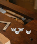 20 Pack Hurricane Shutter Wing Nuts 1/4-20 With Washer Base for Quick Release Storm Panels on a wooden workbench