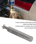 Tough As Nails Heavy Duty Four Flute Dovetail Bit Cutter End Mill Featuring Cemented Carbide Straight Shank for metal lathe milling.