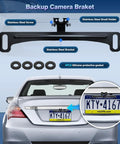 Backup camera bracket installation on car with stainless steel mount for 11.5 Inch Portable CarPlay Screen For Your Ride.